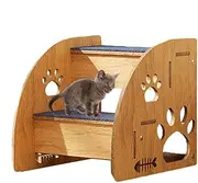 Pet Steps for Cats, Indoor Dog Stairs, Dog Bed Steps, Non-Slip Pet Stairs, Wooden Pet Steps, Climbing Stairs for Pets, Climbing Stairs for Cats, Dog Steps for Beds,