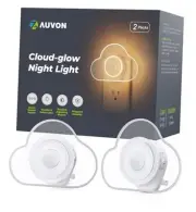 Cloud-Glow Motion Sensor Night Light, Adjustable LED Night Lights Plug into