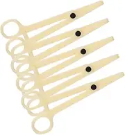 Baluue 5pcs Piercing Circular Forceps Joint Pliers Piercing Pliers Piercing Clamps Pliers for Body Piercing Beige
