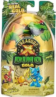 Treasure X Dino Gold Dino Single Pack Unboxing Toy Dig and Discover collectable Dino Figures Will You find Real Gold Treasure 8 Levels of Adventure