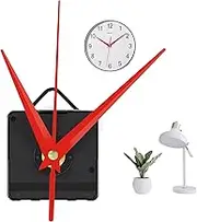 Clock Mechanism Kit With White Hands - Silent Quartz Wall Clock Movement Replacement Parts - Ideal for DIY Clock or Repair