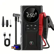 5-in-1 Jump Starter With Air Compressor, 4000A 150PSI Battery Jumper Starter Por