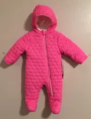 NWT Infant Wippette Insulated Hooded Snow Suit Size 3/6M Full Zipper to Feet