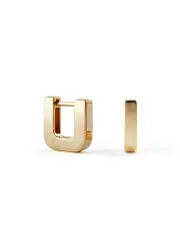 Otiumberg Chunky Square 14kt Gold Vermeil Hoop Earrings - One Size One Size