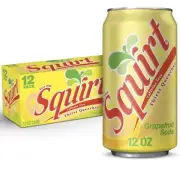 Squirt Caffeine Free - Thirst Quencher - Grapefruit Soda 12 pack - Free Ship