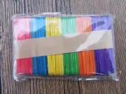 2x 200 Art Wooden Craft Stick Paddle Pop Natural Wood Mixed Color