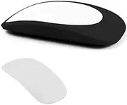 domoi Elastic Dust Cover Sleeve for Magic Mouse 1 & 2, Anti-Scratch Silicone Protective Cover(Black)