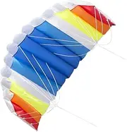 STARTIST Parachute Stunt Kite Training Double Line Toy Funny Kitesurfing Parafoil Power Kite for Games Children Adults Outdoor Sports