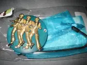 JC Table Counter Bar Top Bag Purse Hook Hanger " Deville " COA