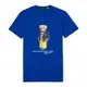 Ralph Lauren Polo 熱銷墨鏡熊圖案短袖T恤-寶藍色