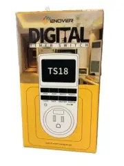 Enover Digital Timer Switch TS18 Wall Plug In Timer