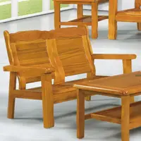 在飛比找momo購物網優惠-【MUNA 家居】321型實木組椅/雙人椅(實木沙發 雙人椅