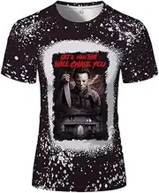 [Atherwwus] Michael Myers Shirt Women Halloween Friends Horror Scary Movies Graphic Short Sleeve T-Shirt