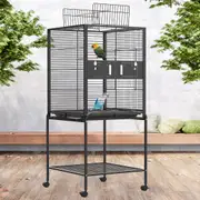 ADVWIN Bird Cage 146CM Large Aviary Parrot Aviary Pet Cage With Wheels