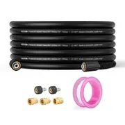 Pressure Washer Hose, 50 FT, 1/4" Kink Free M22-14mm Brass Thread Replacement For Most Brand Pressure Washers, 3/4'' Bending Radius, 3600 PSI Heavy Duty Power Washer Extension Replacement