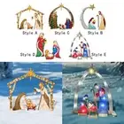 Nativity Sets for Christmas Light up Glowing Nativity Figurines Decorations