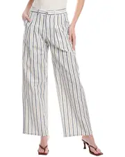 FATE Pleated Linen-Blend Pant