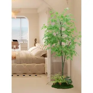 高端輕奢仿真綠植散尾葵造景假植物裝飾室內盆栽客廳塑料花大型樹
