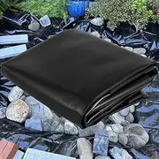 Black Pond Liner Underlay 4x6m 5x8m 8x10m 10x12m Flexible & Impermeable Film HDPE Garden Fish Pond Membrane for Koi & Fish Pools Fountains and Streams(5x8m(16.4x26.2ft))