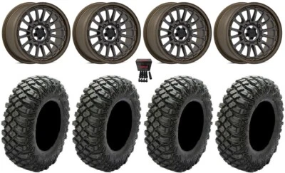 Valor V14 15" Wheels Root Beer 32" Crawler XR Tires Renegade Outlander