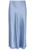 Vince Satin Midi Skirt - Blue - M (UK12 / M) M (UK12 / M)