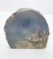 Natural Agate Base Cut Geode Crystal $60