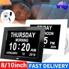 8/10 inch Digital Calendar Clock with Day & Date Elderly Clock Digital Clock OZ