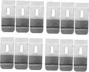 FUTUREORYY 12pcs Adjustable Curtain Rod Bracket Extended Holders for Vertical Blinds and Blinds User Friendly Installation Accessories for Various Window Treatments