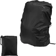 uxcell 70-90L Waterproof Backpack Rain Cover with Anti-Slip Cross Buckle Straps & Drawstring Bag for Hiking Camping Traveling, XXL, Black Checkered