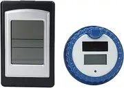 Pool Thermometer Floating, IPX8 Waterproof Solar Powered Digital Pool Thermometer with Large LCD Display Easy to Read Outdoor Water Temperature Gauge for Swimming Pools Spa Hot Tub