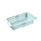 Storage Basket Folding Storing Pull-out Drawer Fridge Freezer Shelf Convenient