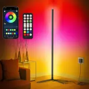 Corner Floor Lamp, Modern LED Corner Lamp with AC Adapter & APP & Remote Cont...