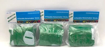 inflatable Noisemaker Sticks 12 Oriental Trading Green Go Team 4-Pack Each