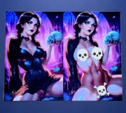 Artist Alley Multiverse Saga Wednesday Addams Cosplay Nice + FN Set By Dhaxina