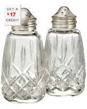 Waterford Lismore 4in Salt & Pepper Set with $17 Credit