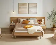 Evan Bed Frame with 2 Bedside Table Set