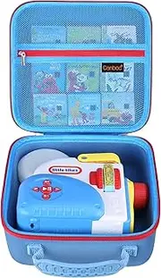 Canboc Carrying Case for Little Tikes Story Dream Machine Books Starter Set, Kids Toys Storage Box for Little Tikes for Storybook, Audio Play, Character, Blue (Case Only)