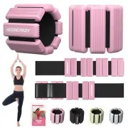 Adjustable 2.2 Lbs Wrist Ankle Weights for Women - Set of 2 for Yoga Gym