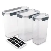 8-Piece Blue Pantry Storage Container Set for Organized Living