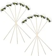 10Pcs Decorative Aroma Diffuser Sticks Fragrance Diffuser Flowers for Home Decor Fast Absorption for Living Room Bedroom Bathroom Office Aromatherapy