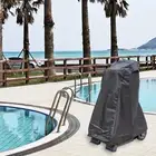 Outdoor Pool Protection Robotic Cleaner Protection Black Cover Compact Storage