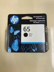 Computer HP 65 Black Ink Cartridge Genuine OEM Original New Sealed Exp 02/24