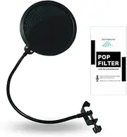 Pop Filter For Studio Microphone, Pop Shield Mic Wind Screen For Better Vocal Recordings