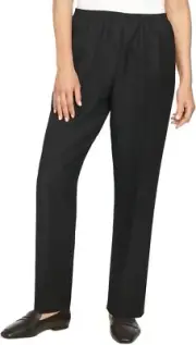 Alfred Dunner Classics Elastic Waist Pants 12, Black