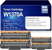 with Chip Compatible W1370A Toner Cartridges High Yield Black Toner Cartridge Replacement for HP Laserjet MFP M208dw M232dwc M232dw M233dw M233SDN M233SDW Printer,Black-4PC