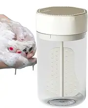 Electric Foaming Shampoo Dispenser, Puppy Soap Dispenser, Shower Gel Foamer, Multi Purpose Cleaner Frother, Pet Grooming, Ideal for Toilet Cleaning and Home Use, 3.35x6.06 Inches