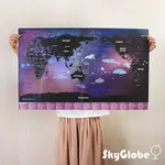 WORLD TRAVELLER環遊世界地圖海報－海洋奇幻之旅(英文)