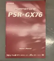 YAMAHA PSR-GX76 Portatone Keyboard Owner's User Manual ORIGINAL