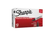 SHARPIE Chisel Tip Permanent Marker Black Box of 12