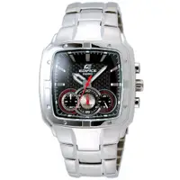 在飛比找PChome24h購物優惠-CASIO EDIFICE系列 時尚風潮三眼運動錶(方形款-